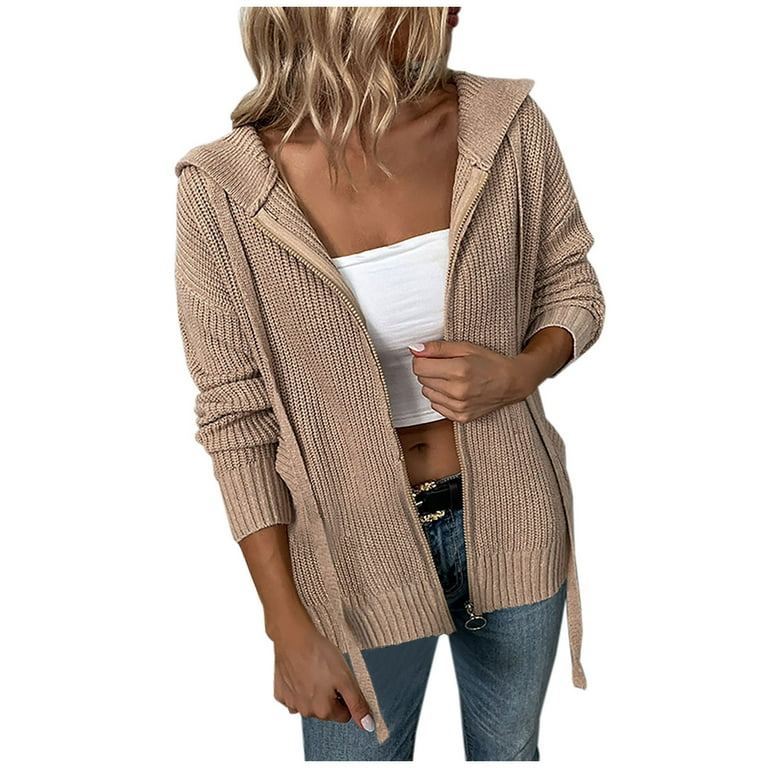 Casual Hooded Long Sleeve Knitting Sweaters Casual Hooded Long Sleeve Knitting Sweaters