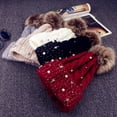 thumbnail image 1 of Fashion Women Lady Faux Fur Ball Winter Warm Crochet Knitted Hat Cap Beanie, 1 of 4