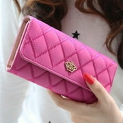 Fashion Women Lady PU Leather Clutch Wallet Long Card Holder Purse Handbag