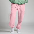 thumbnail image 1 of Fashion Women Loose Joggers Solid Color Sweatpants Fleece Lined Warm Trousers Loungewear Sports Pants with Pockets XL, 1 of 6