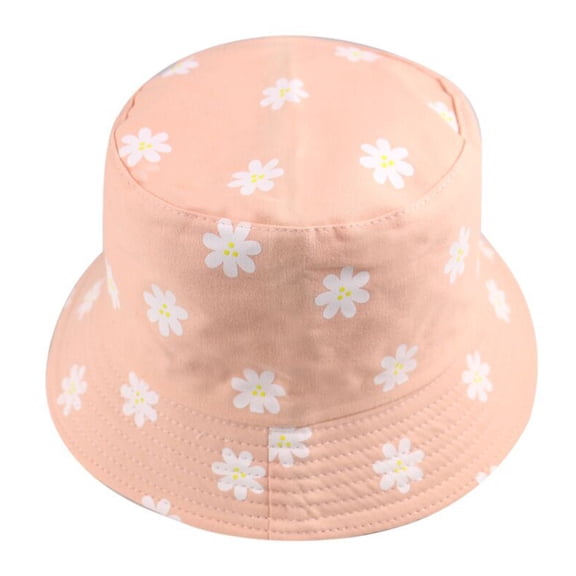 Fashion Women Marguerite Embroidery Anti-UV Foldable Fisherman Hat Bucket Cap