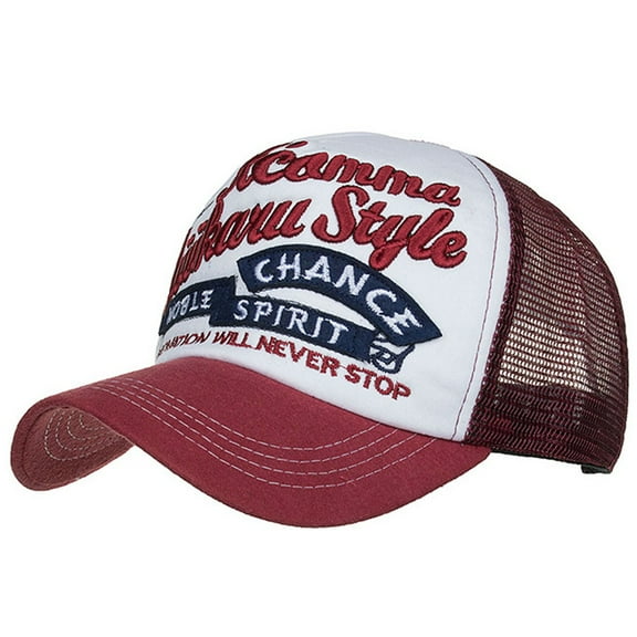 Fashion Women Men Adjustable Applique Embroidery Baseball Cap Hat Mesh Cap Shade