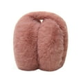 thumbnail image 1 of Fashion Women Men Cold Protection Soft Plush Earmuffs Winter Warm Foldable Earflaps Faux Fur Ear-Muffs DARK PINK, 1 of 8