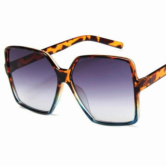 Fashion Women Oversized Sunglasses Brand Designer Big Frame Sun Glasses for Female Trendy Shade with Gradient Lense UV400