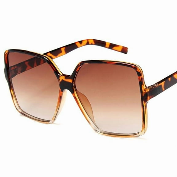 Fashion Women Oversized Sunglasses Brand Designer Big Frame Sun Glasses for Female Trendy Shade with Gradient Lense UV400