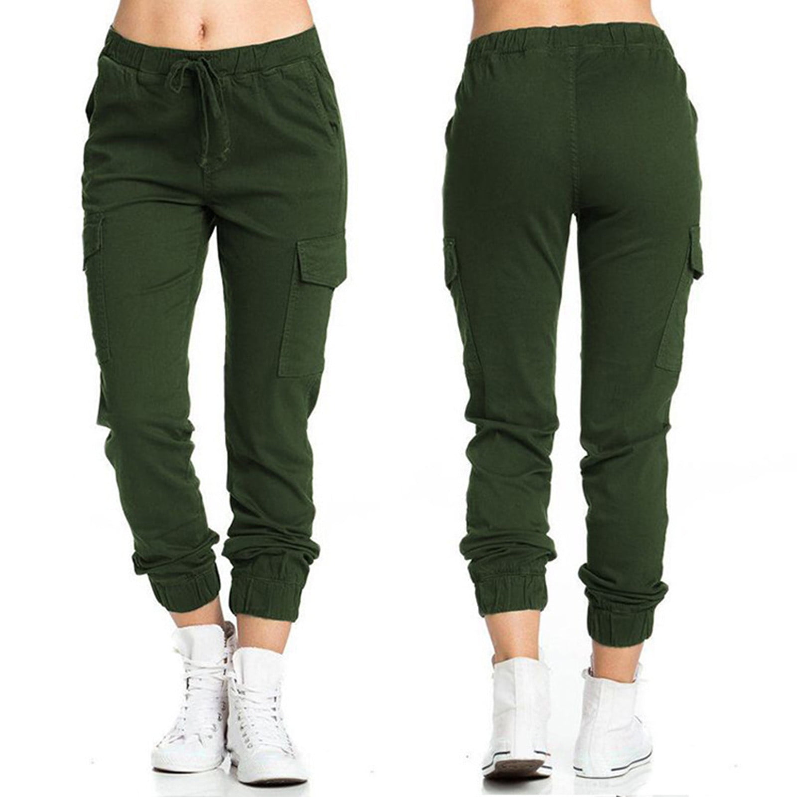 Womens Soft Fleece Drawstring Pocket Loose Casual Pants main image 0