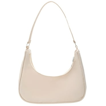 Fashion Women Pure Color Underarm Hobos Bags Top-handle Handbag (Beige) Shoulder Bags for Women