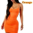 thumbnail image 1 of Fashion Women Sexy Bodycon Spaghetti Strap Crossed Sleeveless Mini Dress, 1 of 1
