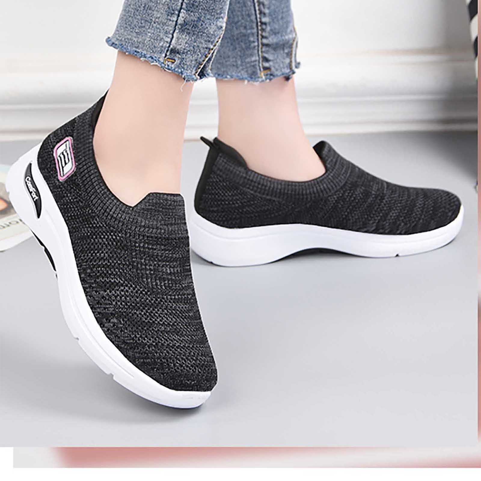 Fashion Women Shoe Soft-soled Comfortable Flying Woven Casual Ladies Shoes