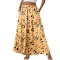thumbnail image 1 of Fashion Women Skirts New Casual All-match Skirt Loose Elastic Waist Floral Print Ethenic Style Boho Skirt Bohemian Style Skirt, 1 of 6