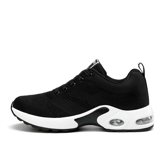 Fashion Women Sneakers Air Cushion Soft Bottom Platform Sneaker For Women, Running Shoes Outdoor Mesh Breathable Tennis Shoes Womens Gym Shoes