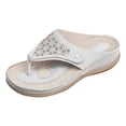 thumbnail image 1 of Fashion Women Summer Solid Wedges Breathable On Open Toe Sandals Comfortable Beach Shoes Slippers Bright Color Sandals for Women Neon Shoes for Women Sandals Womens Comfort Sandals with Arch, 1 of 6