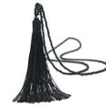 thumbnail image 1 of Fashion Women Tassel Pendant Faux Crystal Beaded Long Necklace Jewelry Gift, 1 of 7