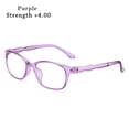 thumbnail image 1 of Fashion Women Ultralight High Definition Presbyopia Eyeglasses PC Frame Far Sight Eyewear Reading Glasses PURPLE STRENGTH +4.00, 1 of 8