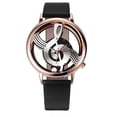 thumbnail image 1 of Fashion Women Watches Stretch Watch Bands for Men Note Music Notation Wristwatch Leather Analog Watches for Big Wrists Men Quartz Wrist Wristwatch with Secondhand for Nurses Watch Womens Watch Ba, 1 of 1