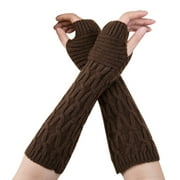 SUNSHUILLL Fashion Women Winter Wrist Arm Warmer Knitted Long Fingerless Gloves Mitten Mittens for Women Cold Weather Heated Winter Mittens for Women Cold Weather Heated Gloves Mittens Gloves Mittens Toddler