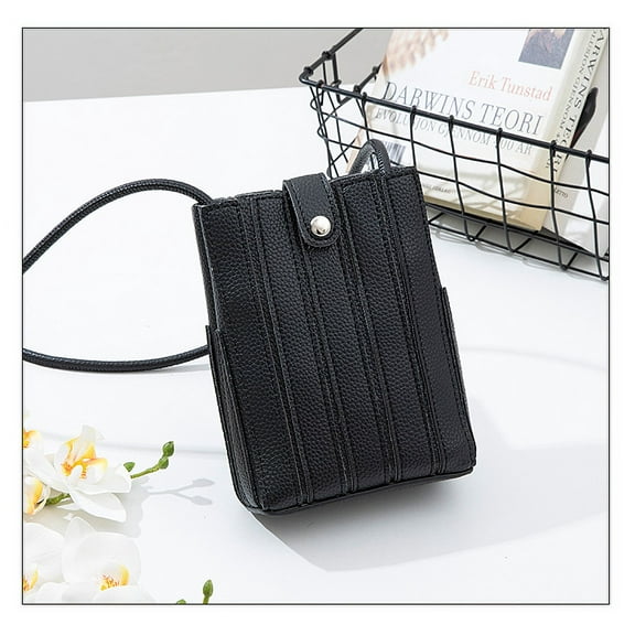Fashion Women phone bag PU Leather Wallet ladies bucket Shoulder Messenger Bag small design female Clutches purse