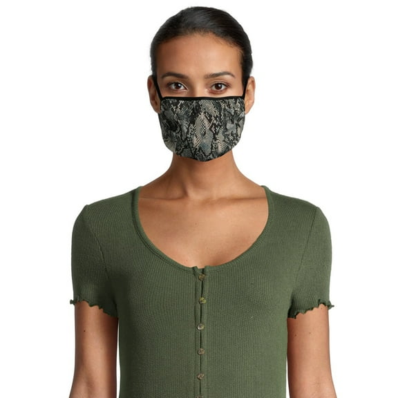 Fashion Women's Animal Print Face Mask, 5-Pack