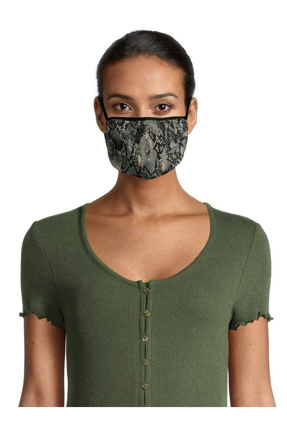 Women's Animal Print Face Mask, 5-Pack