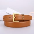 Fashion Women's Belt Leather Gold Needle Buckle Fashionable and