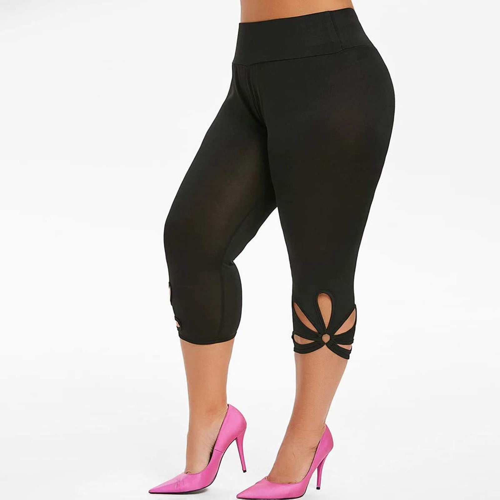 Cheap Fashion Women's Big Size Workout Leggings Fitness Sports Gym Running Yoga  Pants