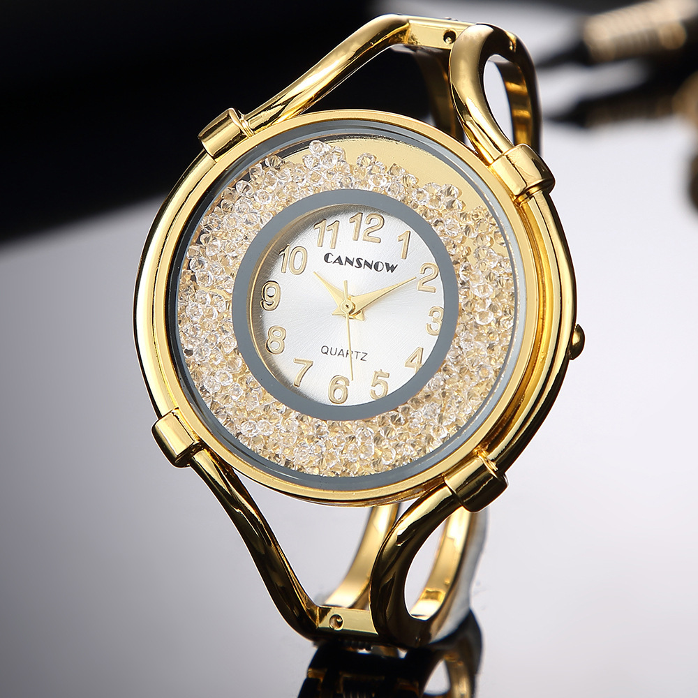 Gold with White Dial