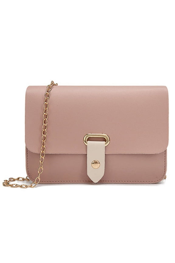 Fashion Women's Hand Bag Korean Style Beach Bag Women's -Body Bag Small Flap Bag Pink