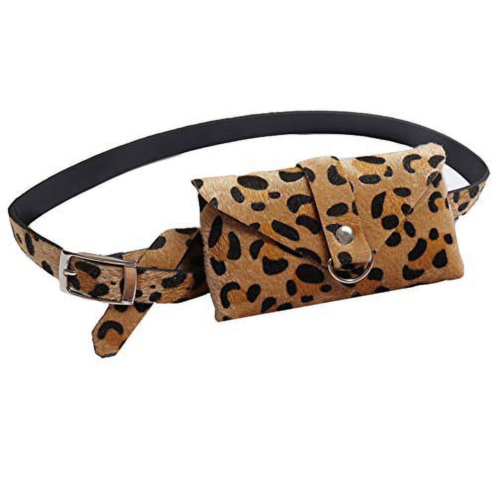 Fashion Women's Leopard Faux Leather Waist Fanny Belt Pack Bag Phone ...