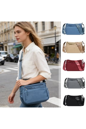 Fashion Women's Multi-Compartment Crossbody Bag, Shoulder Bag Stylish Top Handle Handbag Versatile Daily Commute Bag, Casual Travel Purse with Adjustable Strap Spacious Design, 10*7in, Gray