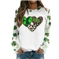 thumbnail image 1 of Fashion Women's Print Round-Neck Pullover Long Sleeve Comfortable Blouse Sweatshirt, 1 of 3