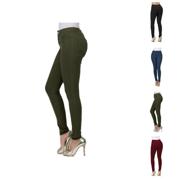 Fashion Women's Pure Color High-waisted Straight-barrel Small Feet Jeans Summer Capris For Women