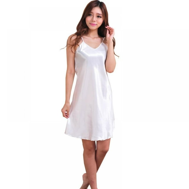 Fashion Women's Satin Comfortable Slip Dress