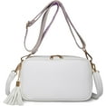 thumbnail image 1 of Fashion Women's Small Shoulder Bag Zipper Satchel Bags Multi-Pocket Handbag PU Leather Hobo Crossbody Purses, 1 of 7