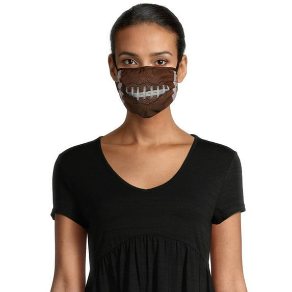 Fashion Women's Sports Print Face Mask, 5-Pack