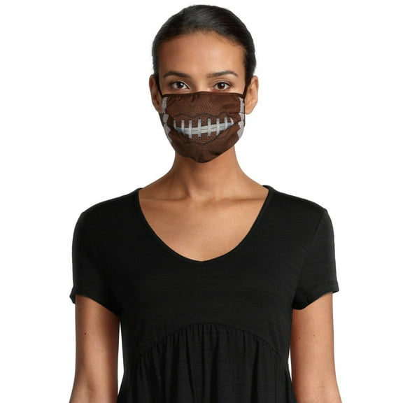 Fashion Women's Sports Print Face Mask, 5-Pack