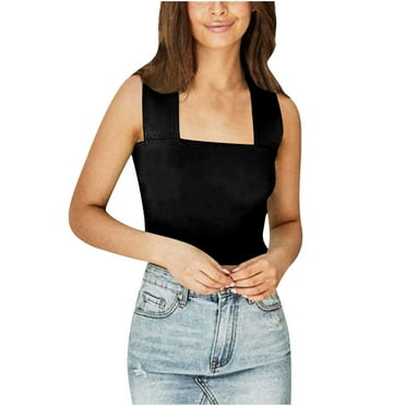Fashion Women's Summer-Neck Sleeveless Solid Casual Tank Top Blouse