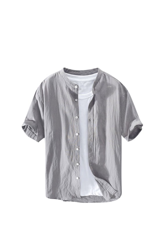 Fashion Women's Summer V-neck Short Sleeve Linen Solid Casual T-shirt Blouse, Lightweight and Breathable for Warm Weather, Comfortable and Stylish for Everyday Wear, Available in Multiple Sizes