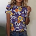 thumbnail image 1 of Fashion Women‘s T Shirt Floral Graphic Harajuku Clothing O-neck Tops Pullover 3D Print Short Sleeve Tees Loose Streetwear Summer, 1 of 7