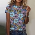 thumbnail image 1 of Fashion Women‘s T Shirt Floral Graphic Harajuku Clothing O-neck Tops Pullover 3D Print Short Sleeve Tees Loose Streetwear Summer, 1 of 7