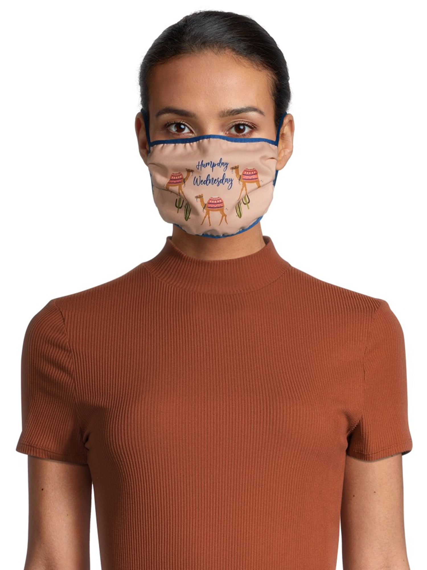 Fashion Women's Weekday Themes Face Mask, 5-Pack