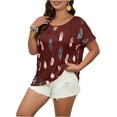 thumbnail image 1 of Fashion Womens Blouse Casual Plaid Blend Long-Sleeved with Button Lapel Shirt, 1 of 6