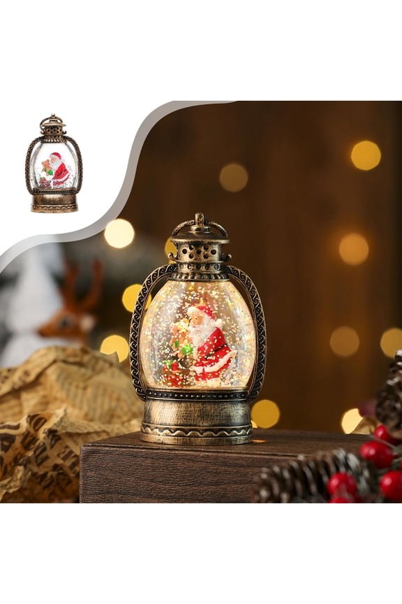 1 Pcs Christmas Decor Lighted Christmas Decor Include Clear LED Lights Hanging Lantern Christmas Tree Battery Pendant Novel Props Light For Xmas Party Home Decor 150ml Home Decor