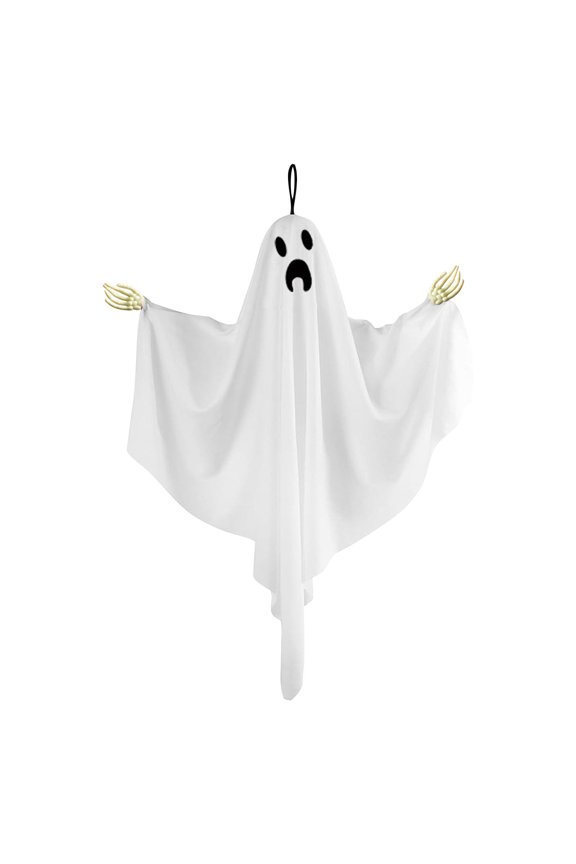 3pcs Halloween+Ddecor Fall Decor Halloween Ghost Hanging Ornament With Hand Bones Non-Glowing Scary And Cute Expressions Gifts