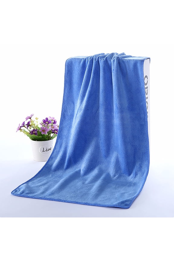 6pcs Dorm Room Essentials 2PC Towel Shower Absorbent Superfine Fiber Soft Comfortable Towel 75*35CM