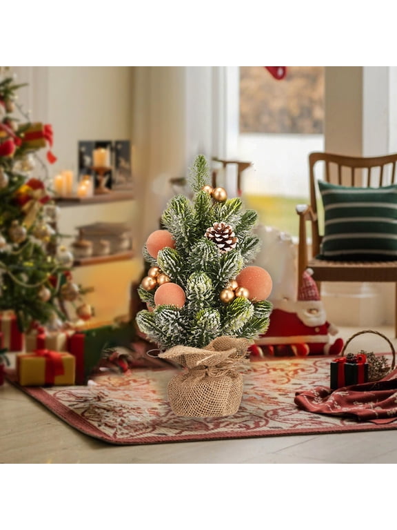 1 Pcs Christmas Decor Small Christmas Tree Ornament Mini Christmas Tree Christmas Decoration Scene Setting For Living Room Desk Bedroom Ornaments Room Decor