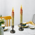 thumbnail image 1 of 3 Pcs Halloween Decor Indoor LED Candles Halloween Decorative Candle Holders Electronic Candle Lights Office Decor, 1 of 6