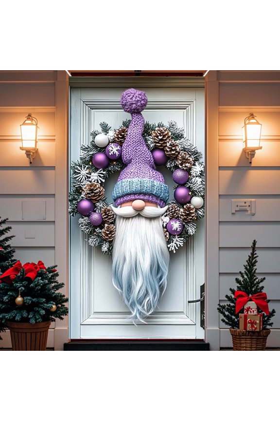 4 Pcs Christmas Decorations 35 X 71 Inch Christmas Door Cover - Santa Claus Pattern - Christmas Day Door Decoration - Festival Party Decoration Living Room Decor
