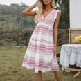 thumbnail image 1 of Fashion Womens Dresses Spring, Summer And Casual V-neck Sleeveless Printed Dress Sundresses for Women 2024 Trendy, 1 of 6