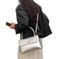 thumbnail image 1 of Fashion Womens Handbag with Top Handle Turn Lock Closure Versatile Simple Solid Color Flap Crossbody Shoulder Bag Purse, 1 of 21