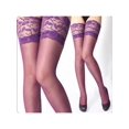 thumbnail image 1 of Fashion Womens Lace Sheer Top Stay Up Thigh-High Stockings Pantyhose Socks, 1 of 3